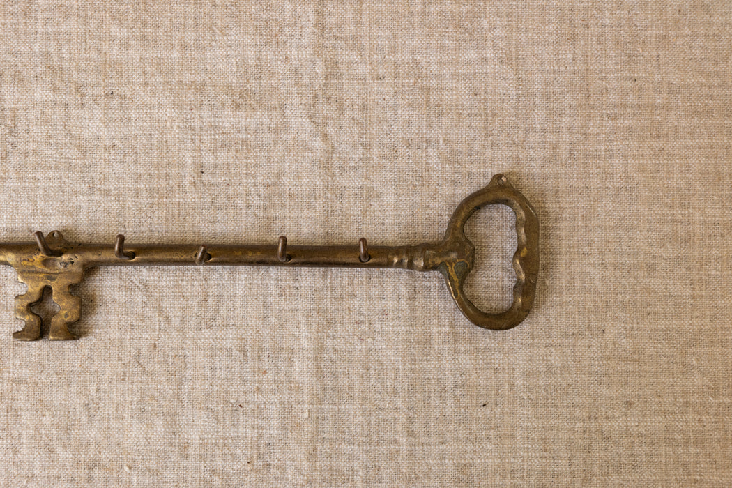 Vintage brass key holder