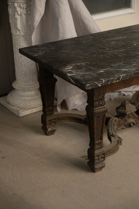 Vintage Spanish baroque wood coffee table