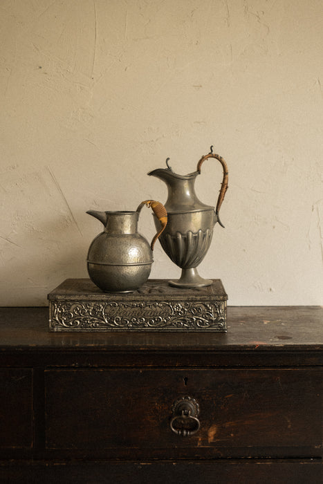 Set of antique silver pitchers