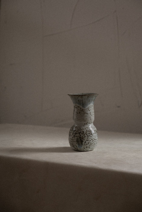 Artisan handcrafted ceramic glazed vase