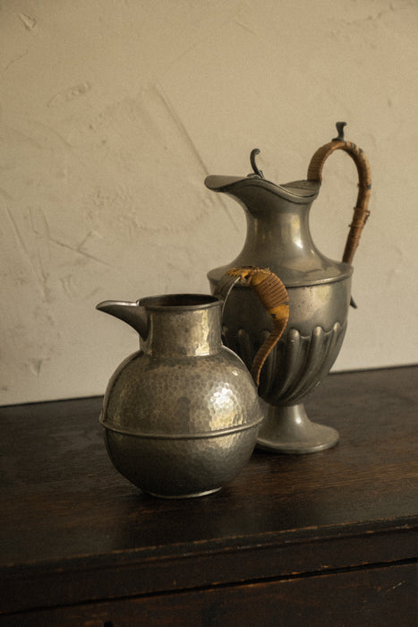 Set of antique silver pitchers
