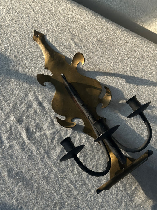 Vintage iron/metal 3 tier candle holder