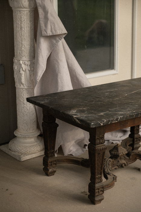 Vintage Spanish baroque wood coffee table