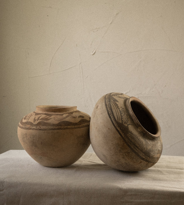 Vintage Mexican clay vessel
