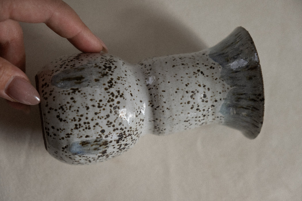 Artisan handcrafted ceramic glazed vase