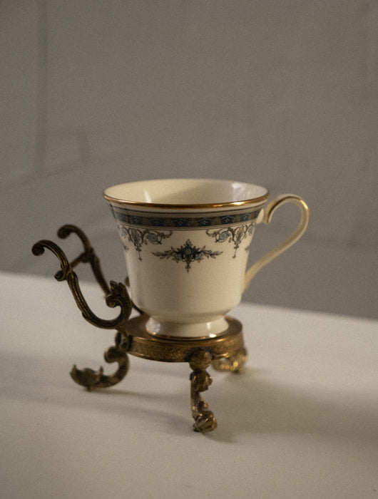 Antique Italian cup saucer holder