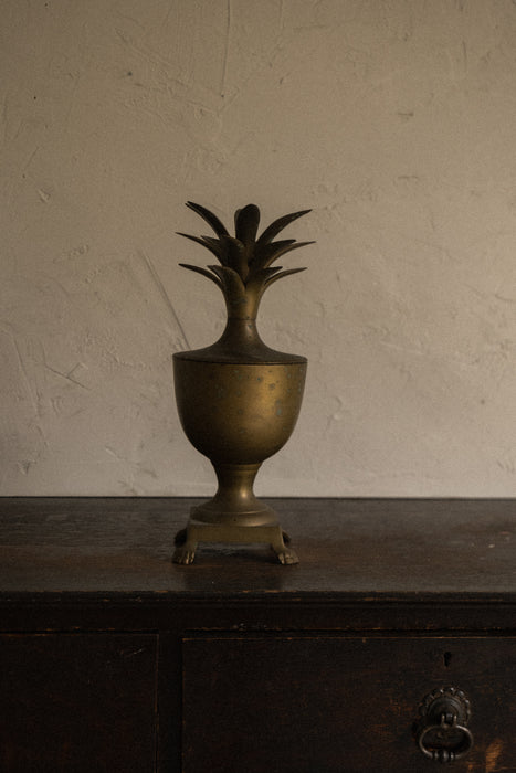 1950’s brass pineapple urn vessel