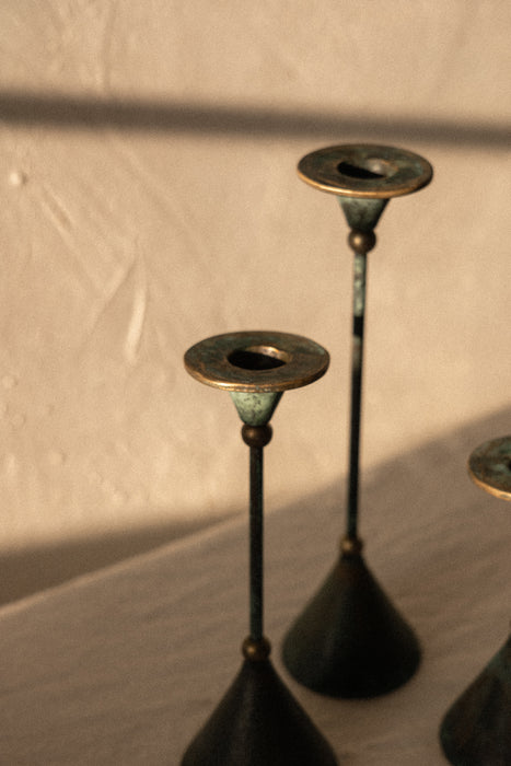 Vintage post modern candle holders
