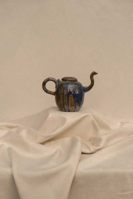 Studio pottery vintage ceramic teapot