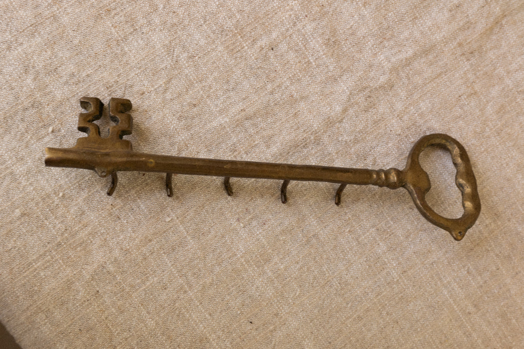Vintage brass key holder