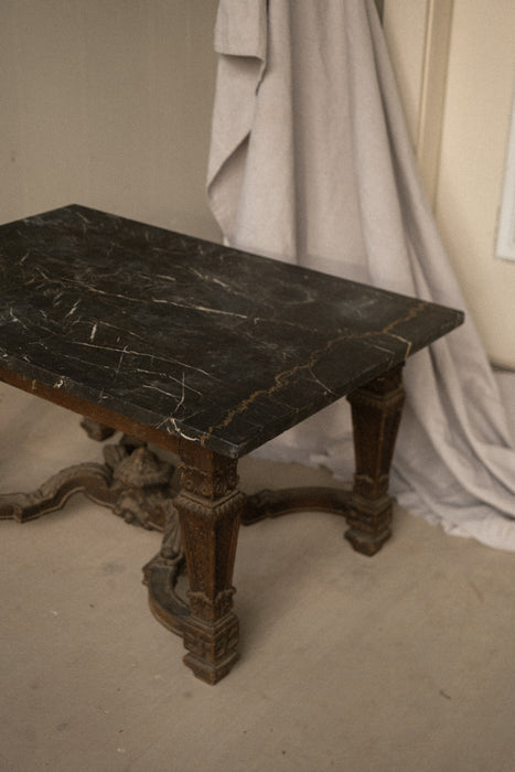 Vintage Spanish baroque wood coffee table