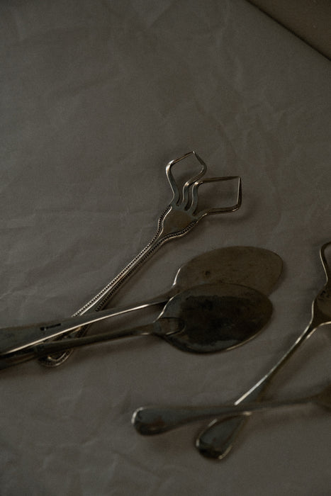 Abstract decorative fork and spoon set