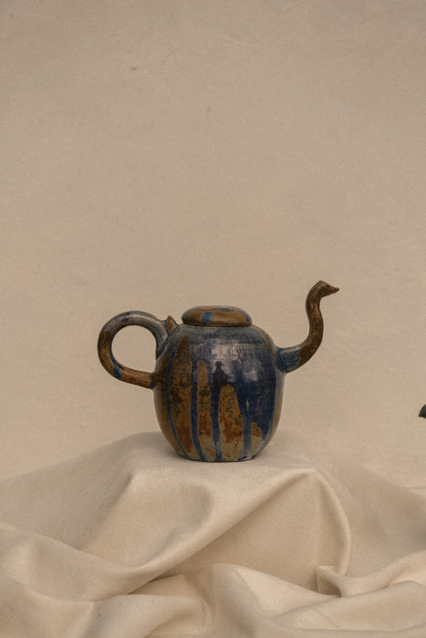 Studio pottery vintage ceramic teapot