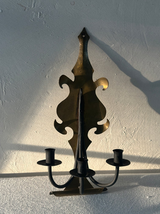 Vintage iron/metal 3 tier candle holder