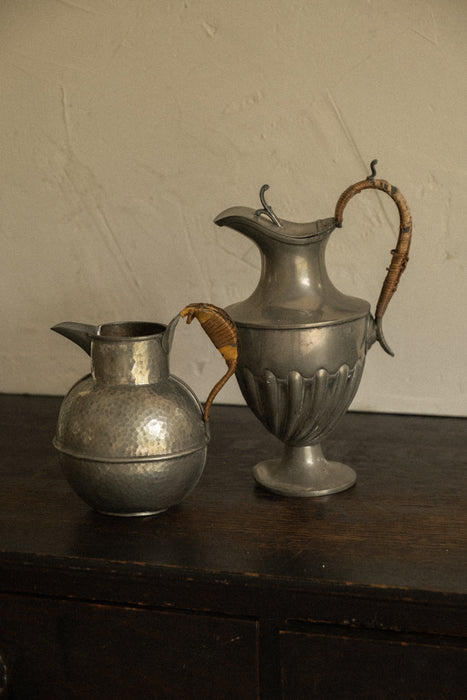 Set of antique silver pitchers