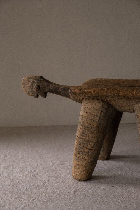 Antique Wabi-Sabi African wood stool