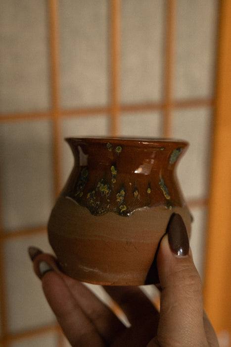 vintage ceramic glazed vase