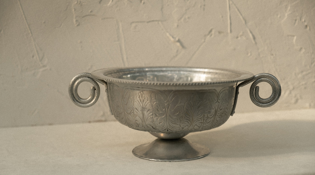 Antique hand wrought Trade Continental dish
