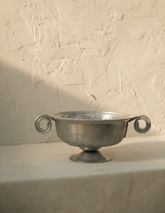 Antique hand wrought Trade Continental dish