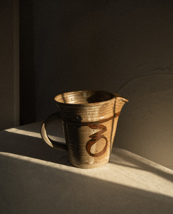 Vintage studio pottery ceramic pitcher