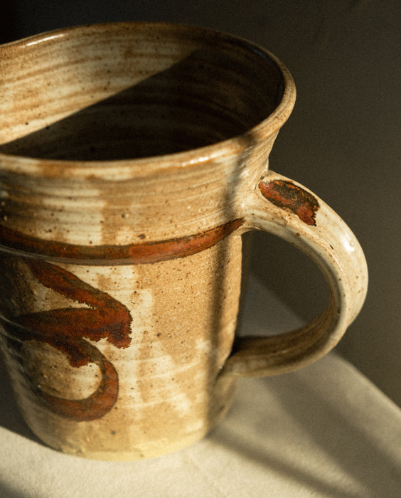 Vintage studio pottery ceramic pitcher