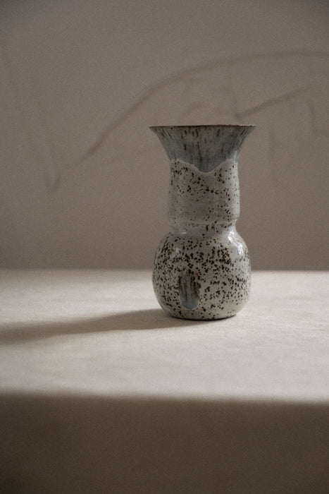 Artisan handcrafted ceramic glazed vase