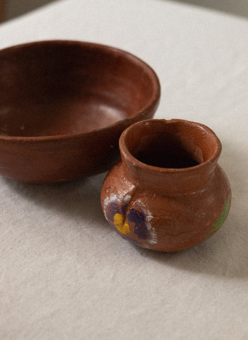 Vintage mexican pottery set