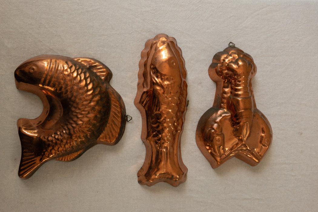 Antique copper coastal molds