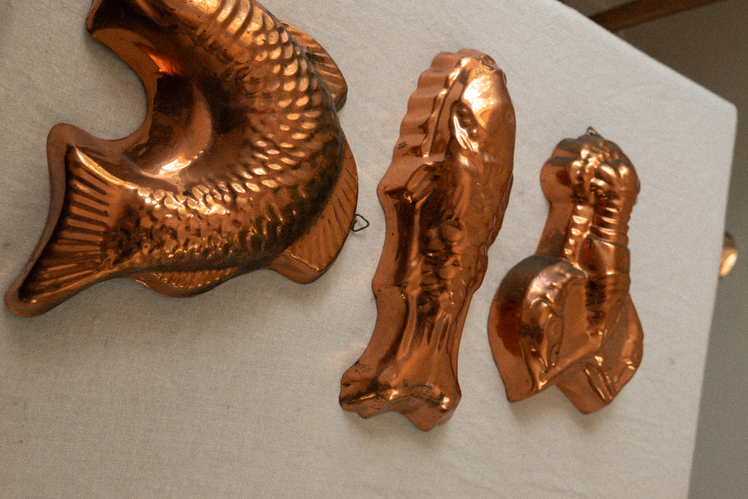 Antique copper coastal molds