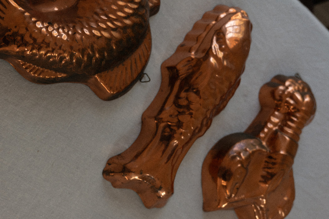 Antique copper coastal molds
