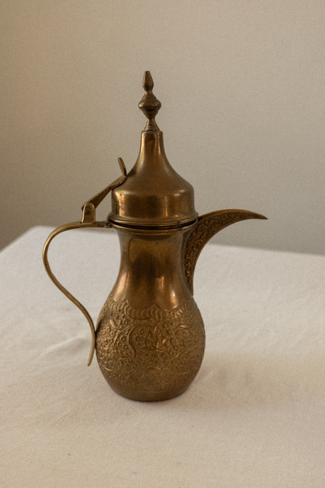 Vintage brass Arabic coffee pot (Dallah)