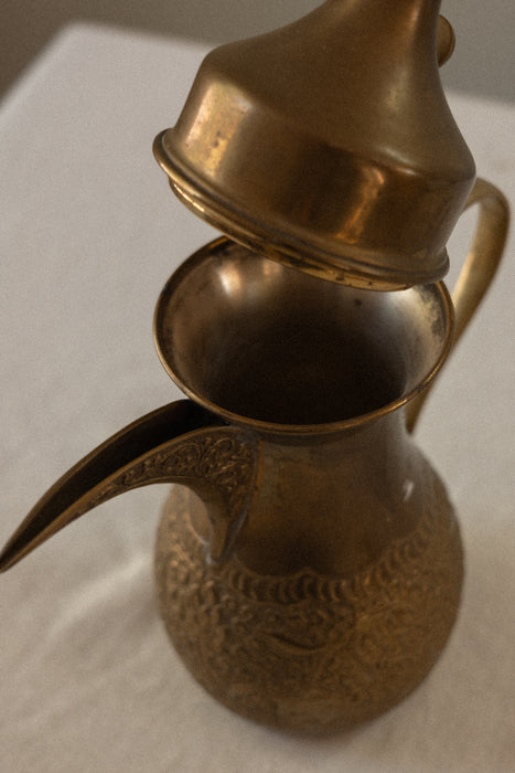 Vintage brass Arabic coffee pot (Dallah)
