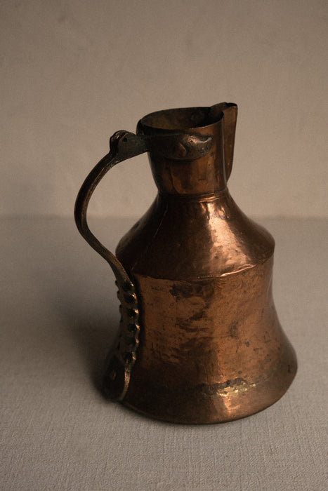 antique copper pitcher