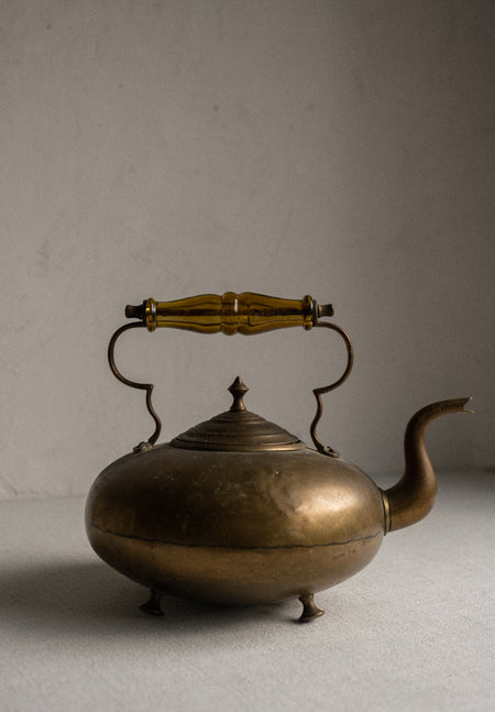 vintage brass kettle