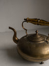 unique brass kettle with glass handle