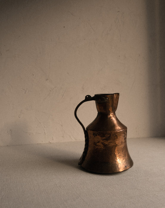 antique collectibles copper pitcher
