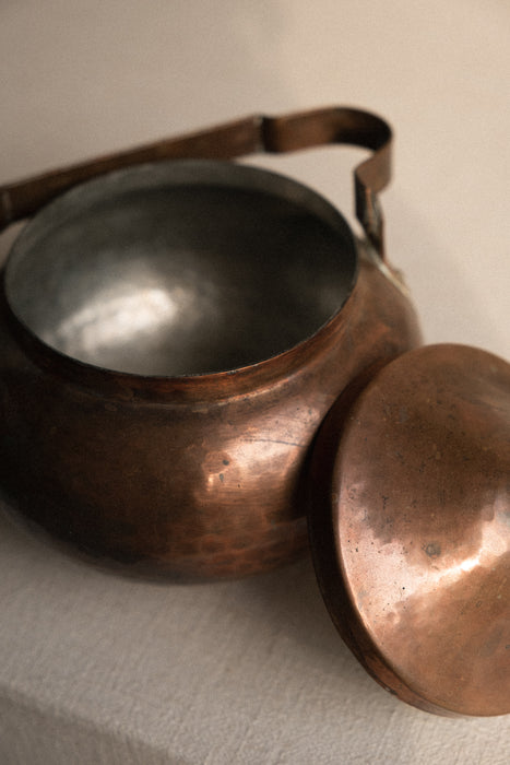 antique collectable copper kettle