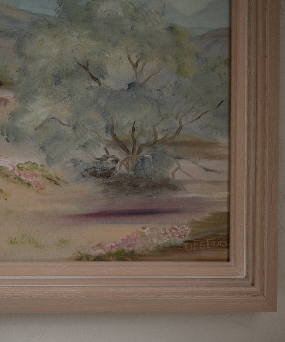 Vintage landscape oil painting
