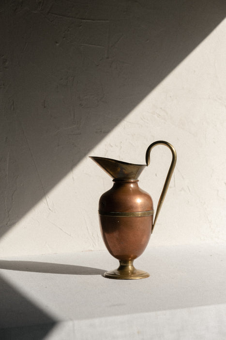 antique copper pitcher