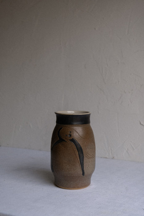 abstract handcrafted pottery earth tones
