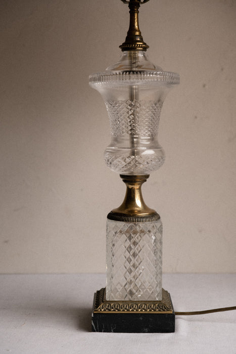Glass and marble urn by Paul Hanson lamp
